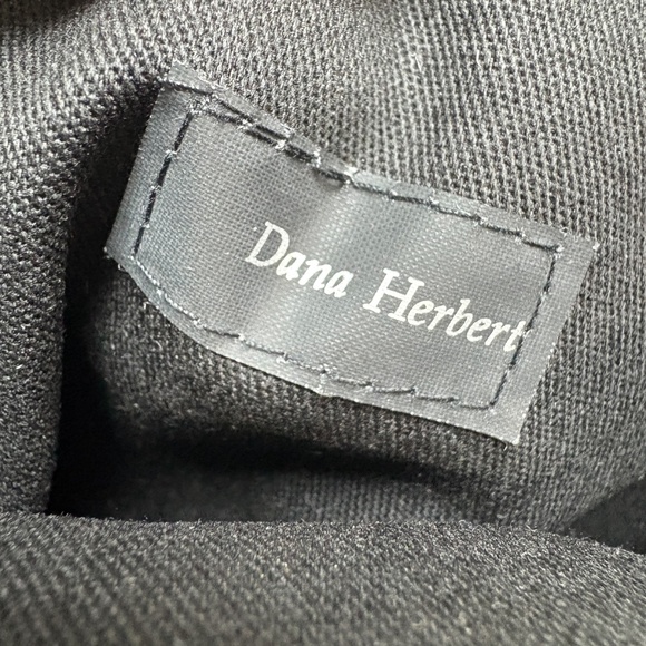 bags purses 2 cloth handmade DANA HERBERT black velvet goth indie boho vegan - Picture 10 of 12